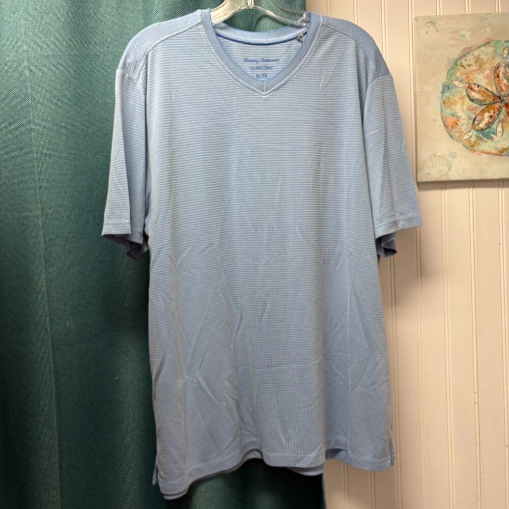 Tommy Bahama Short Sleeve Blue Casual Shirt Size XL